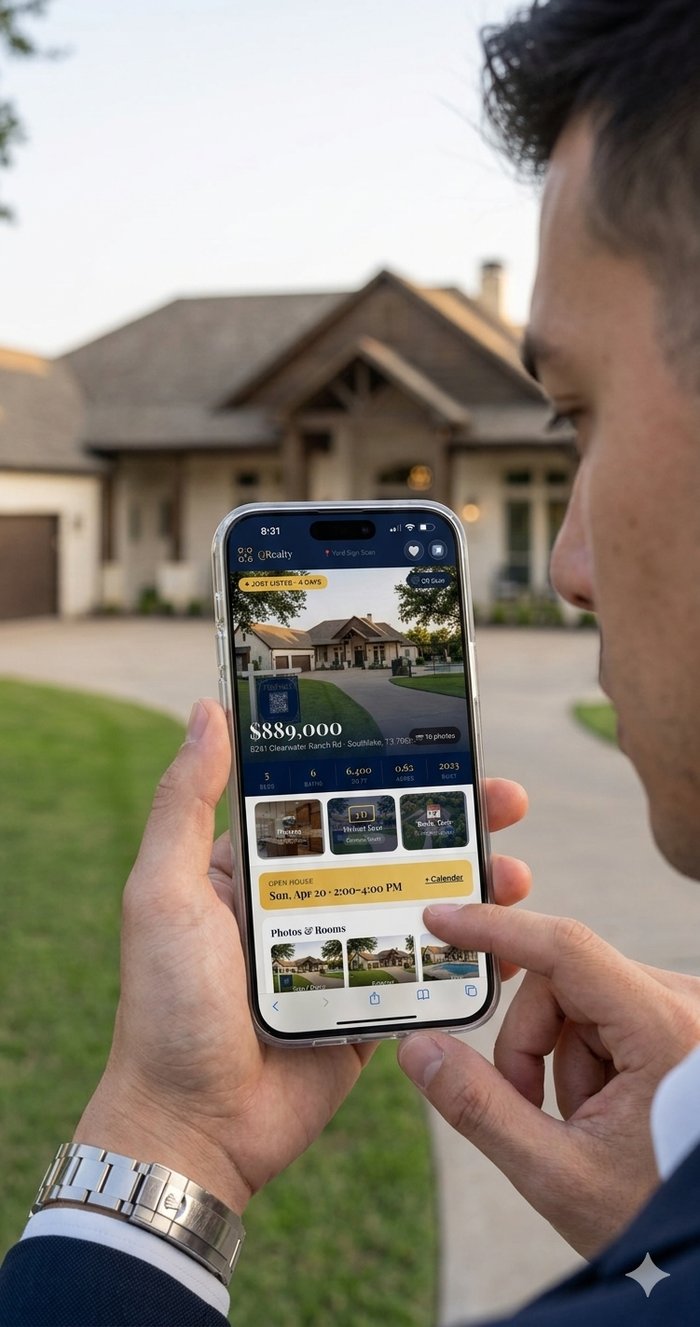 Agent viewing Home Spotlight on phone