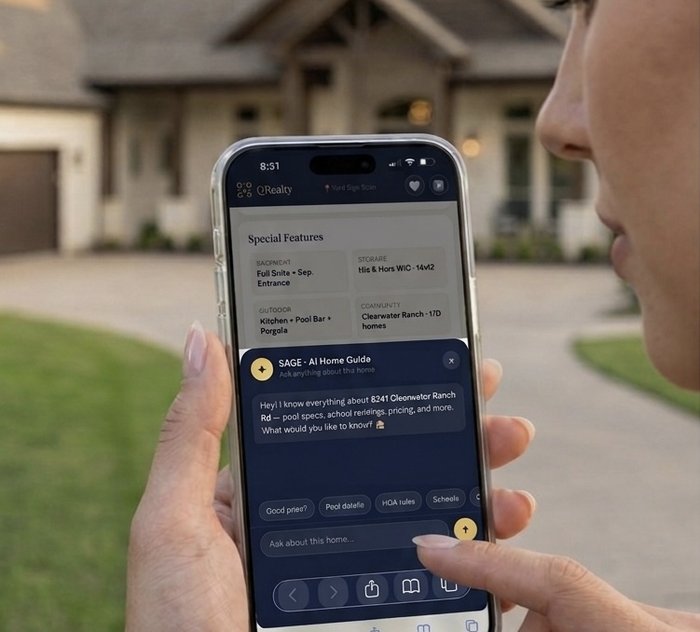 Buyer interacting with SAGE AI on phone